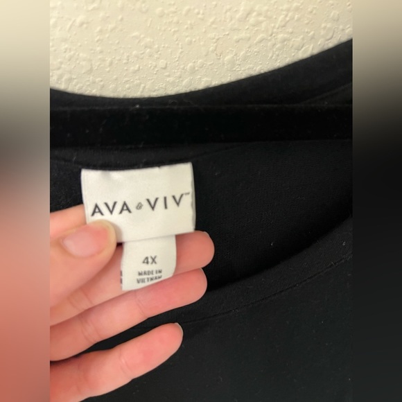 Ava & Viv black T-shirt dress - Picture 2 of 3